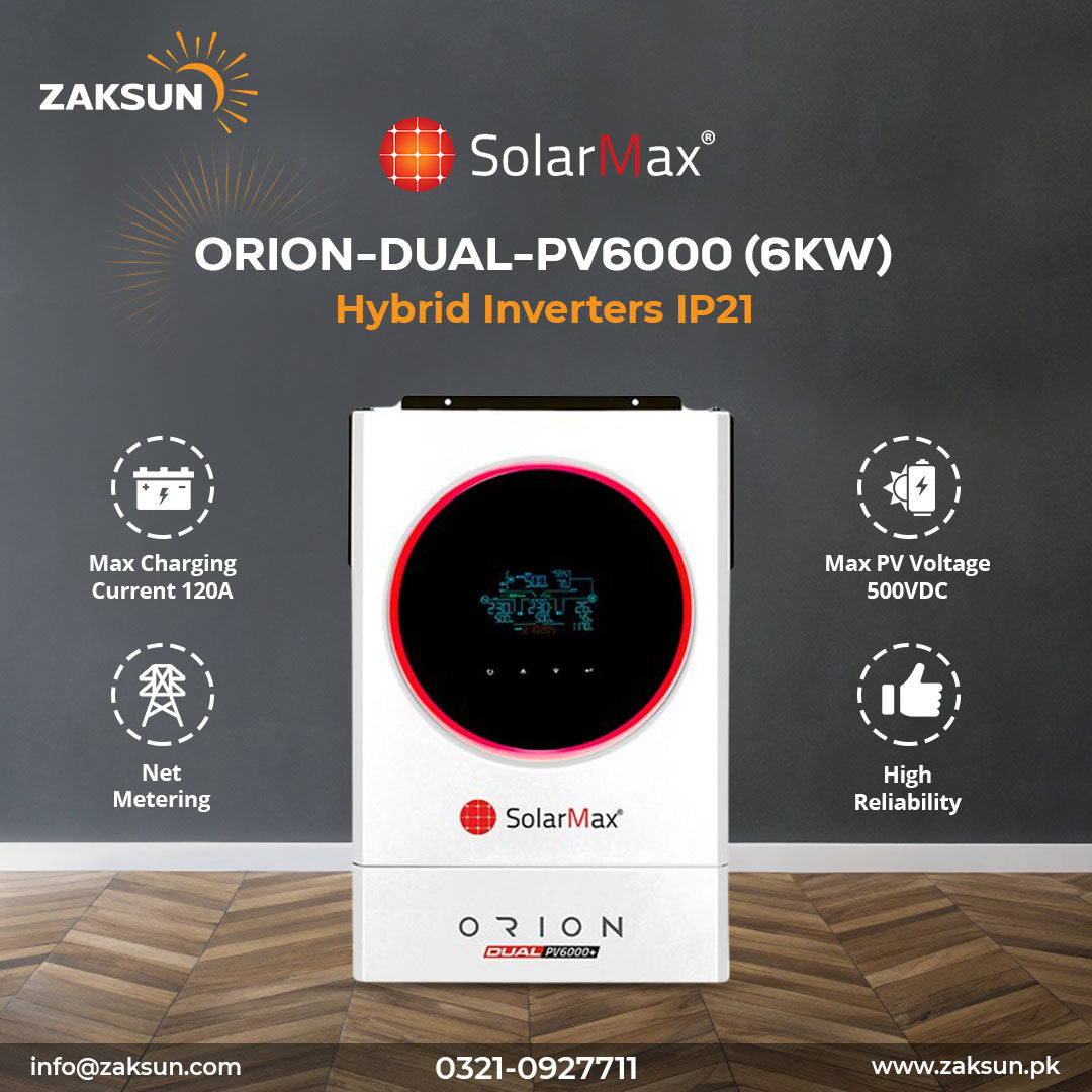 Solar Max ORION-DUAL-PV6000 (6KW) Hybrid Inverter