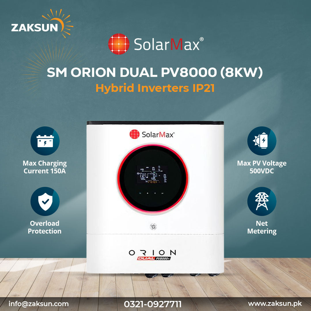 Solar Max FALCON-DUAL-PV8000 (8KW) Hybrid Inverter