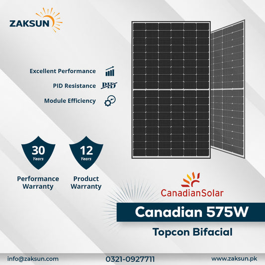 Canadian Solar Panel 575w Topcon Bifacial