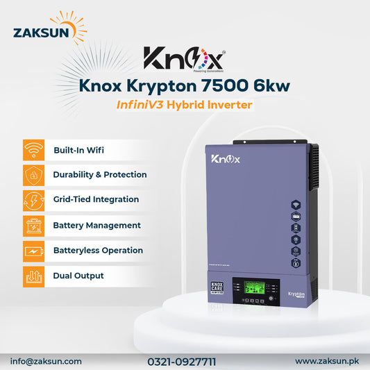 Knox Krypton 7500 6kw Infini V3 Hybrid Invertor