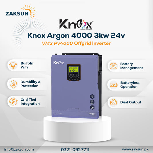 Knox Argon 4000 3kw 24v VM2 Pv4000 Off-Grid Inverter