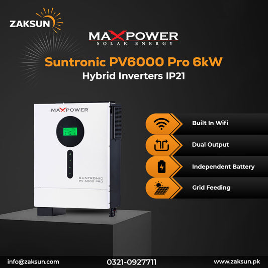 MaxPower Suntronic PV6000 Pro 6kW Hybrid Inverter