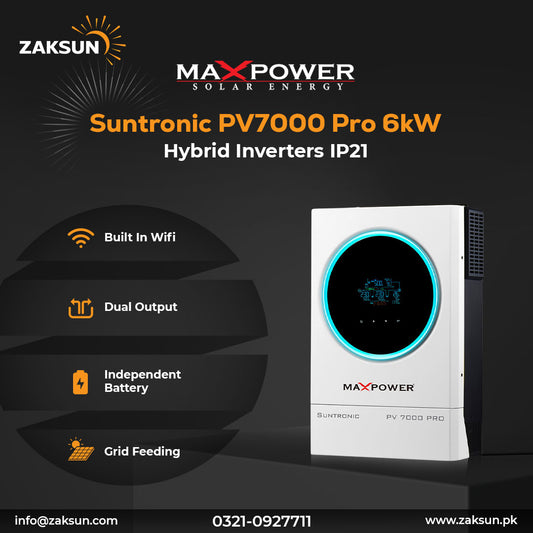 MaxPower Suntronic PV7000 Pro 6kW Hybrid Inverter