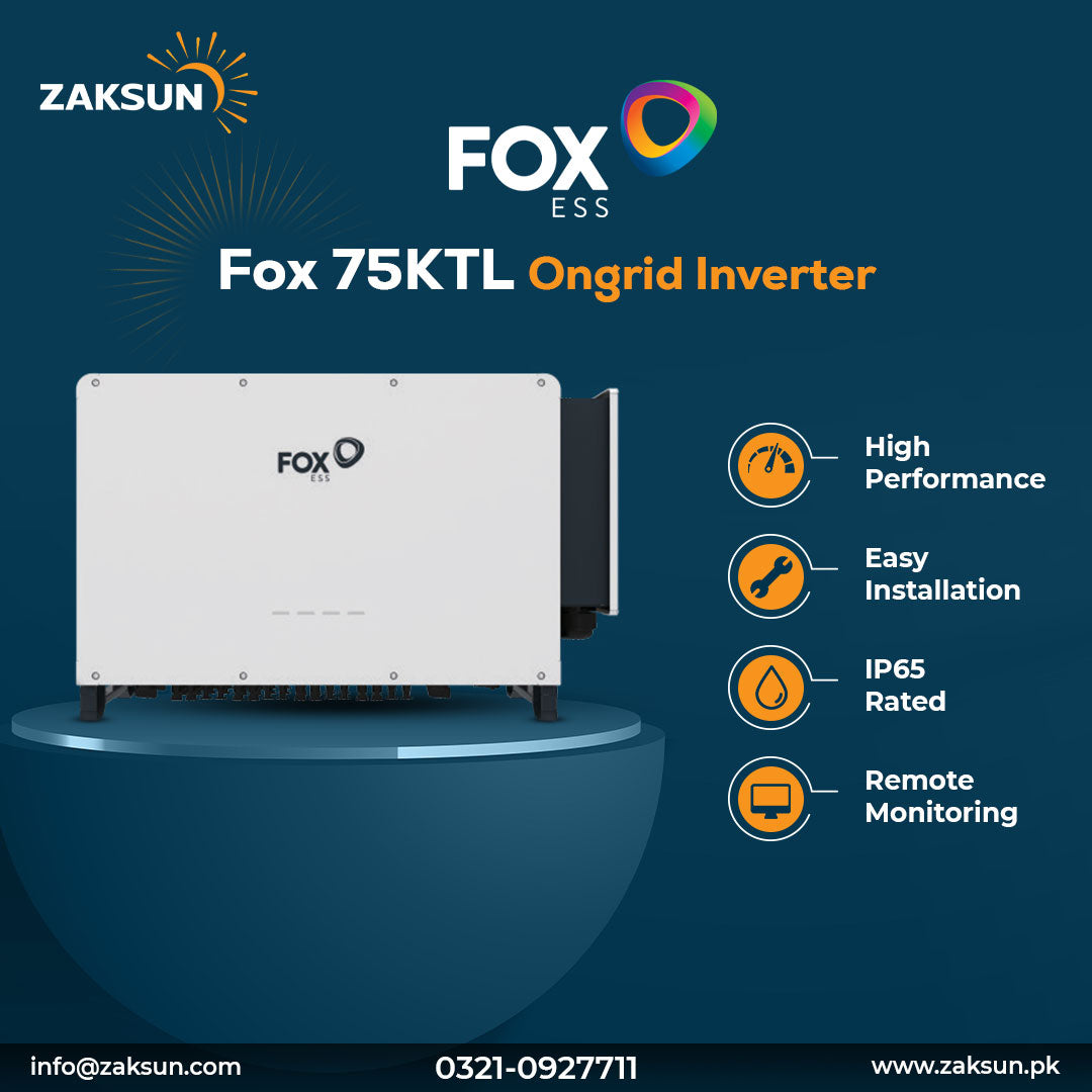 Fox 75KTL On-grid 3 Phase Inverter