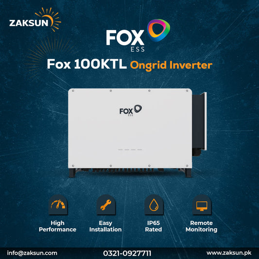 Fox 100KTL On-grid 3 Phase Inverter
