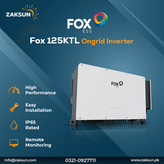 Fox 125KTL On-grid 3 Phase Inverter