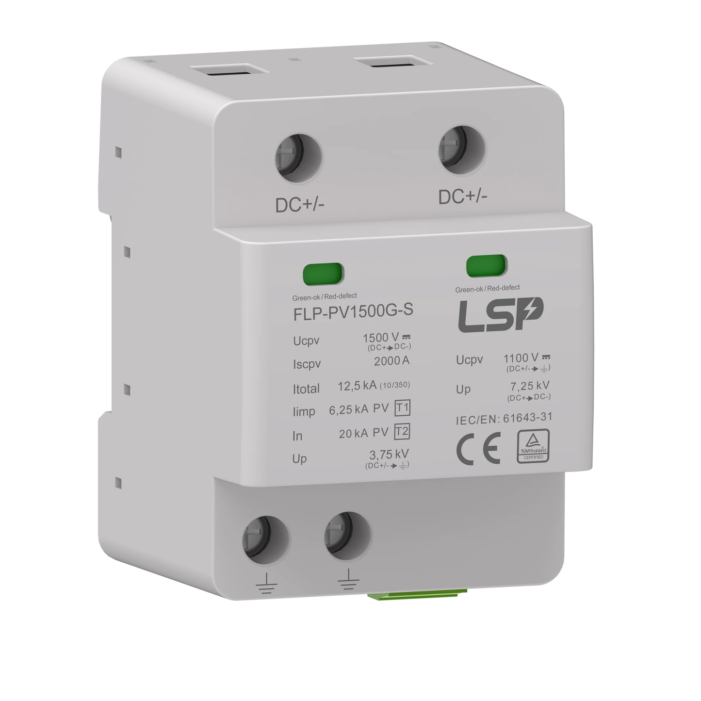 Protections DC SPD 2P-1200/1500v-40KA