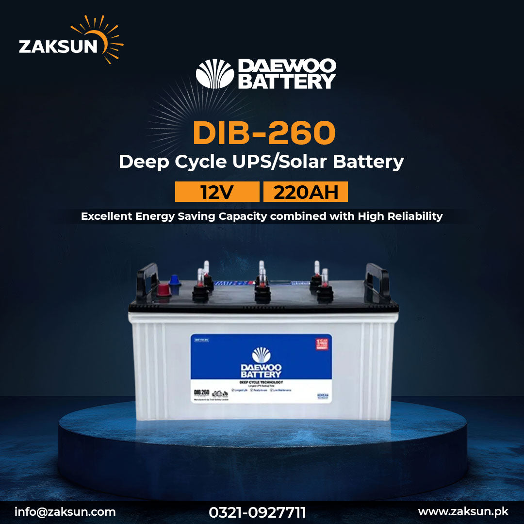 Daewoo  DIB-260 (12v 220Ah)