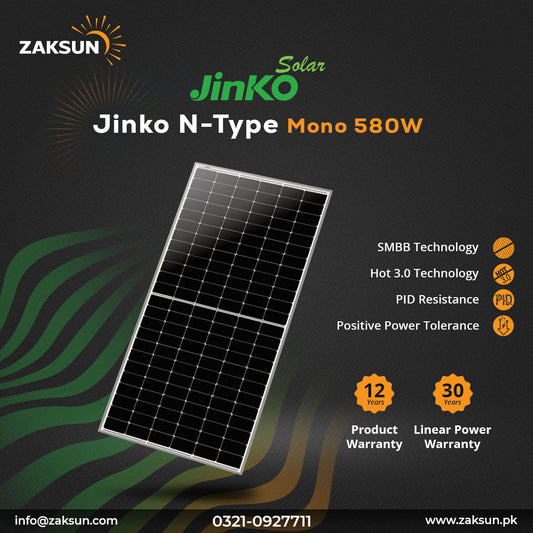 Jinko N Type Mono - 580W