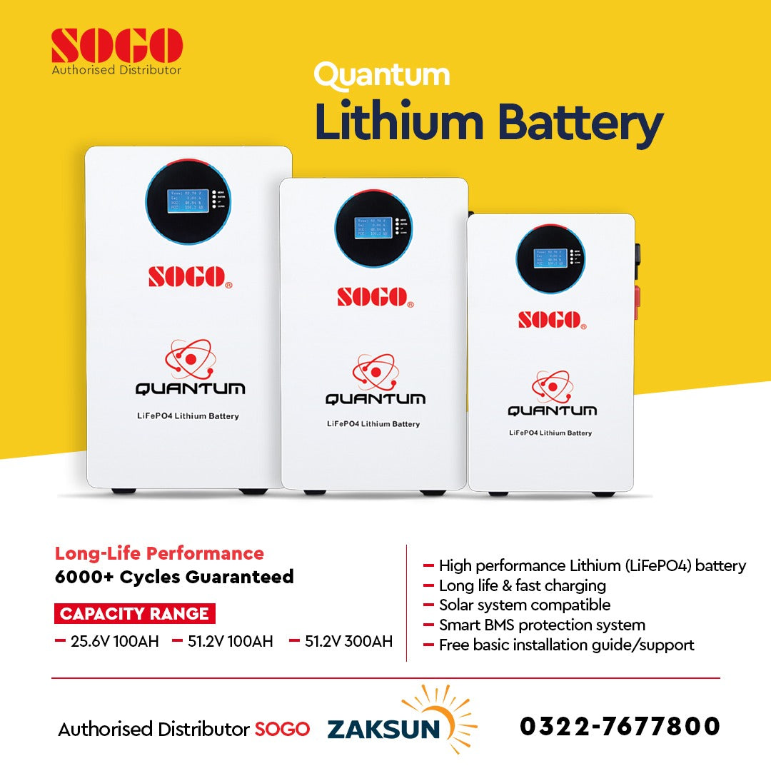 Quantam Lithium Battery - 25.6v | 100AH