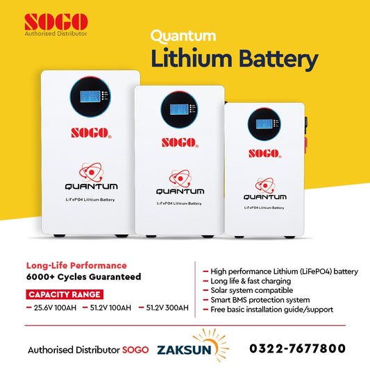 SOGO Quantam Lithium Battery - 51.2v | 300AH